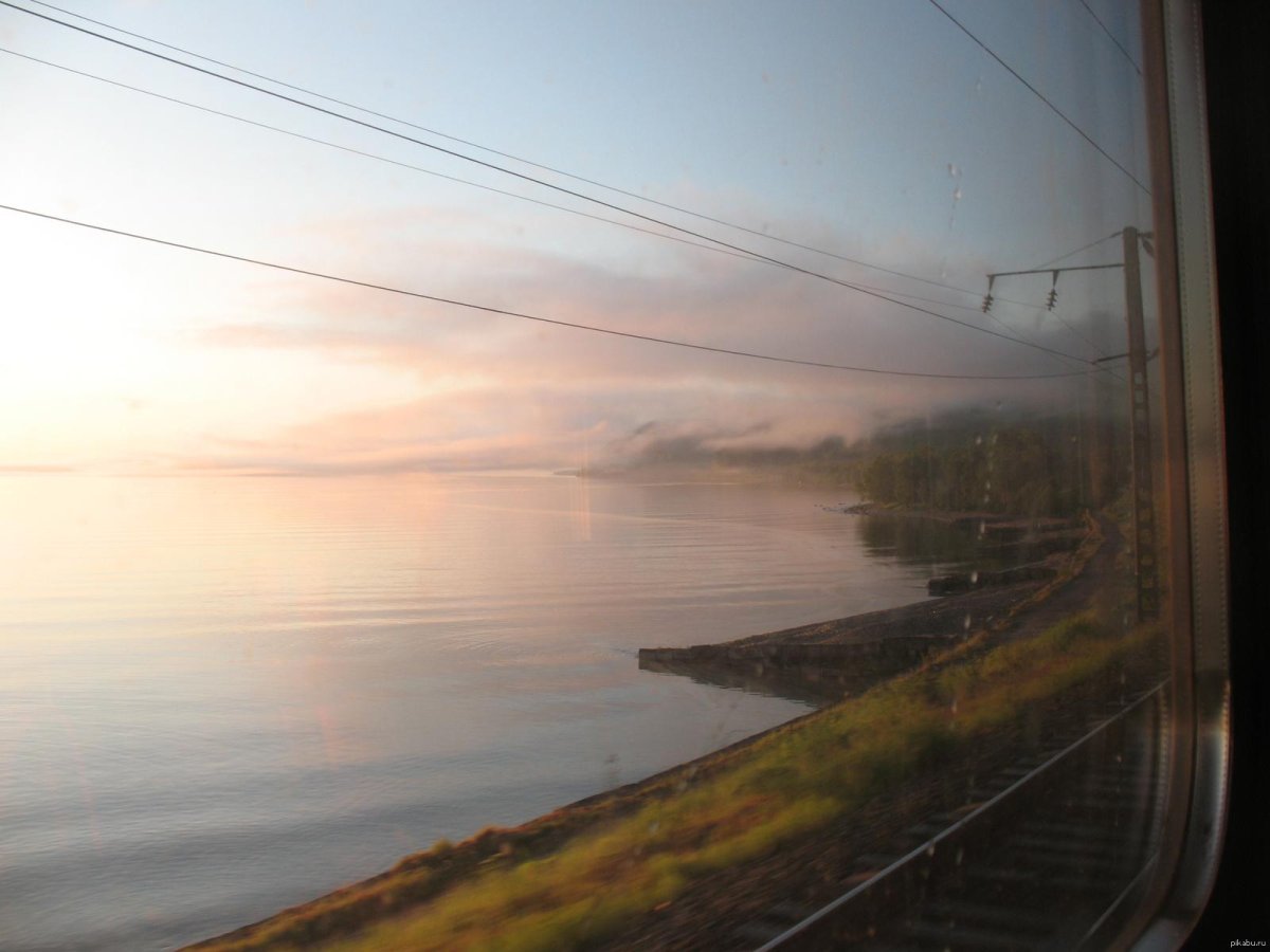 Байкал из окна поезда