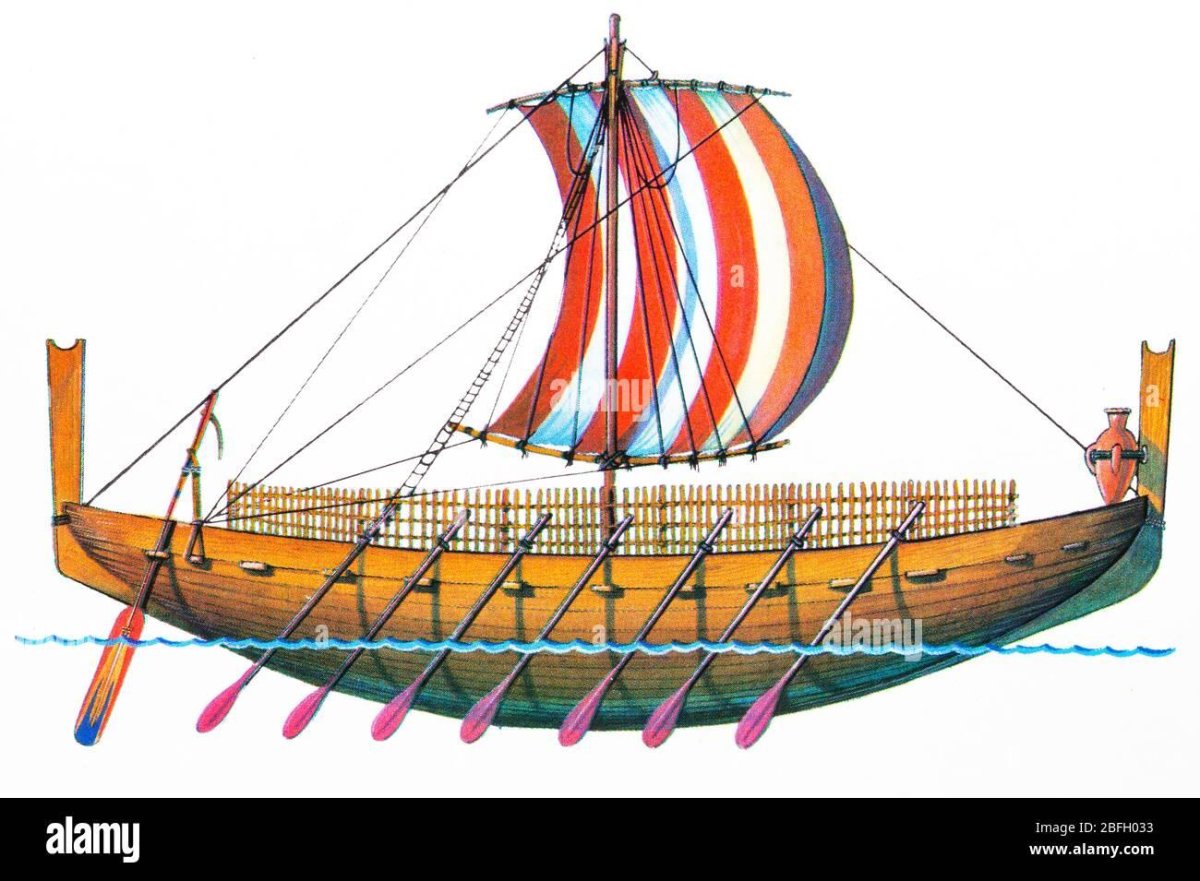 Финикийский торговый корабль