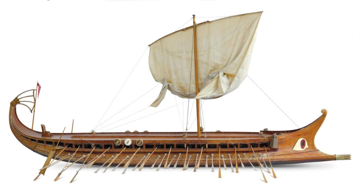 Трирема корабль греческий