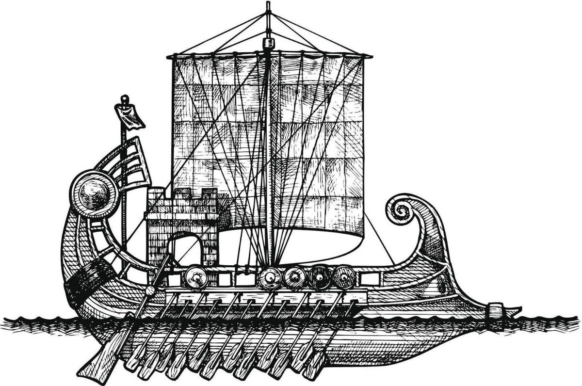 Старинные корабли