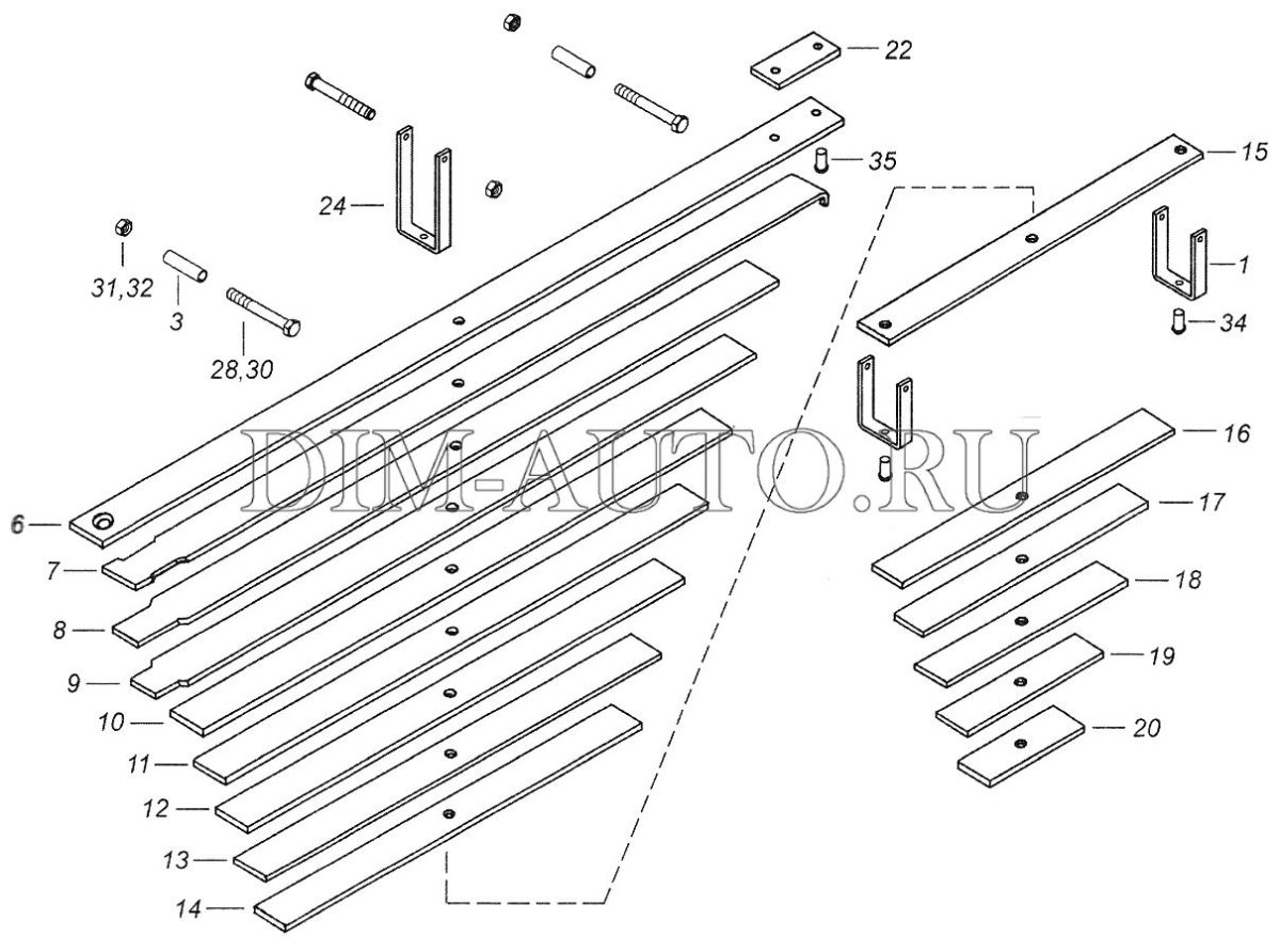 Рессора передняя КАМАЗ 43118 15 листов