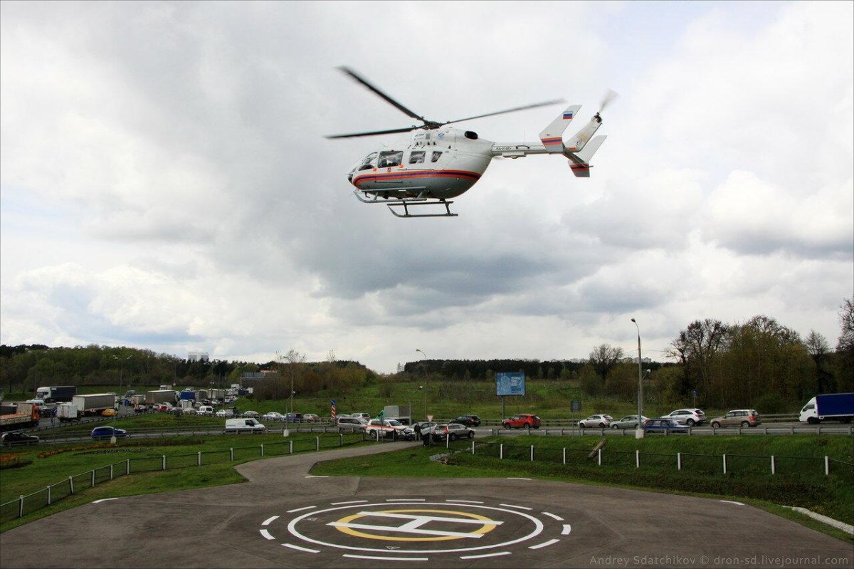 Разметка вертолетной площадки