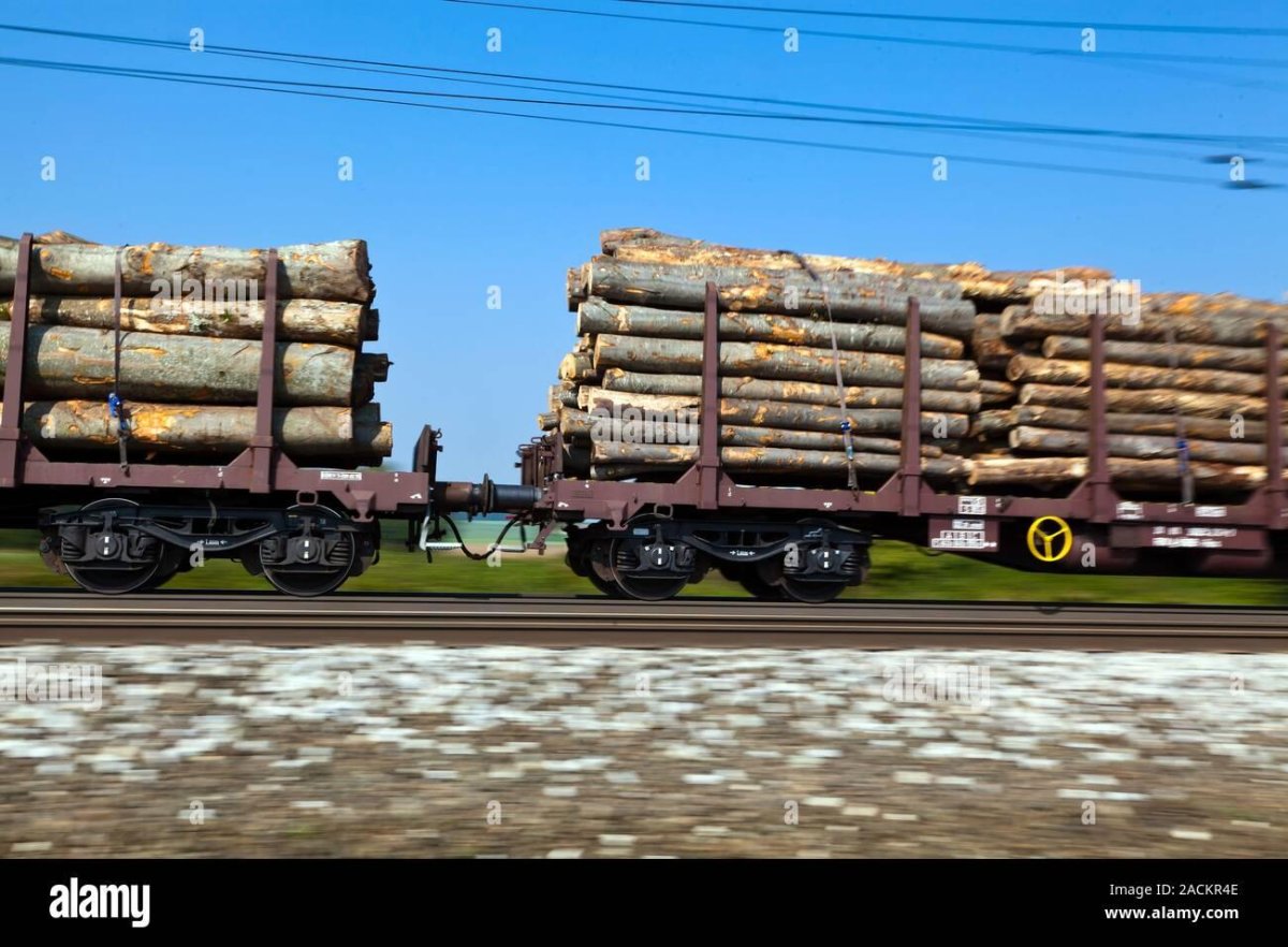 Вагон для перевозки бревен