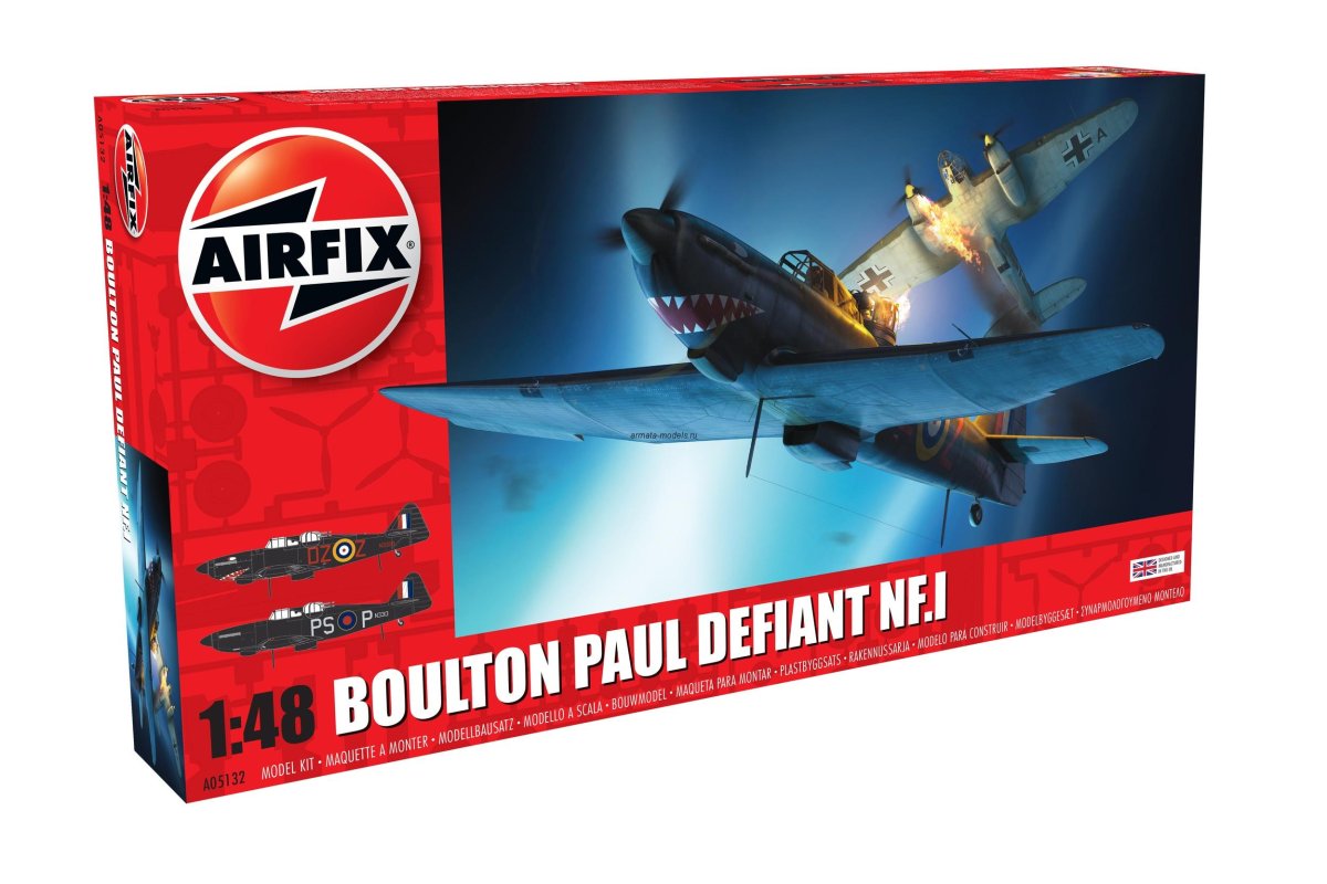 Сборная модель самолета Boulton Paul Defiant