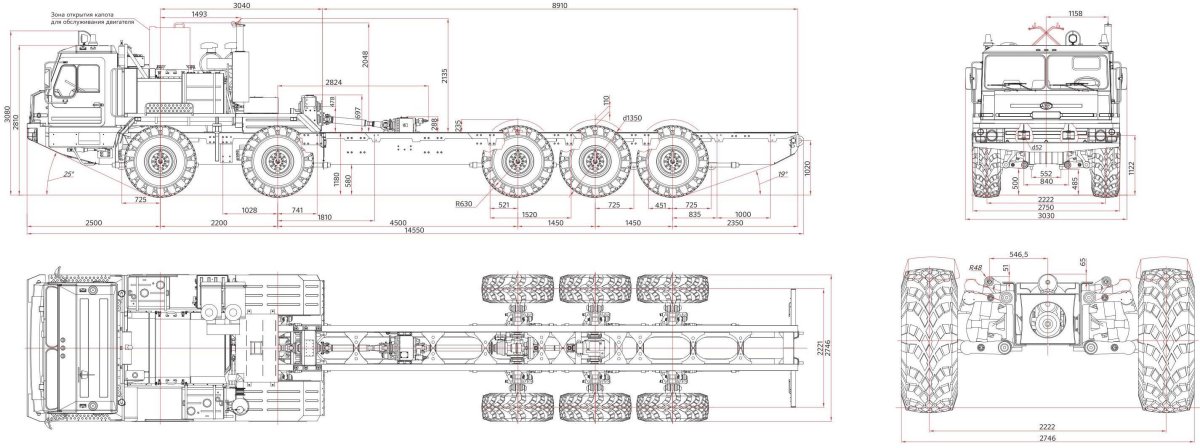 Шасси баз-69092
