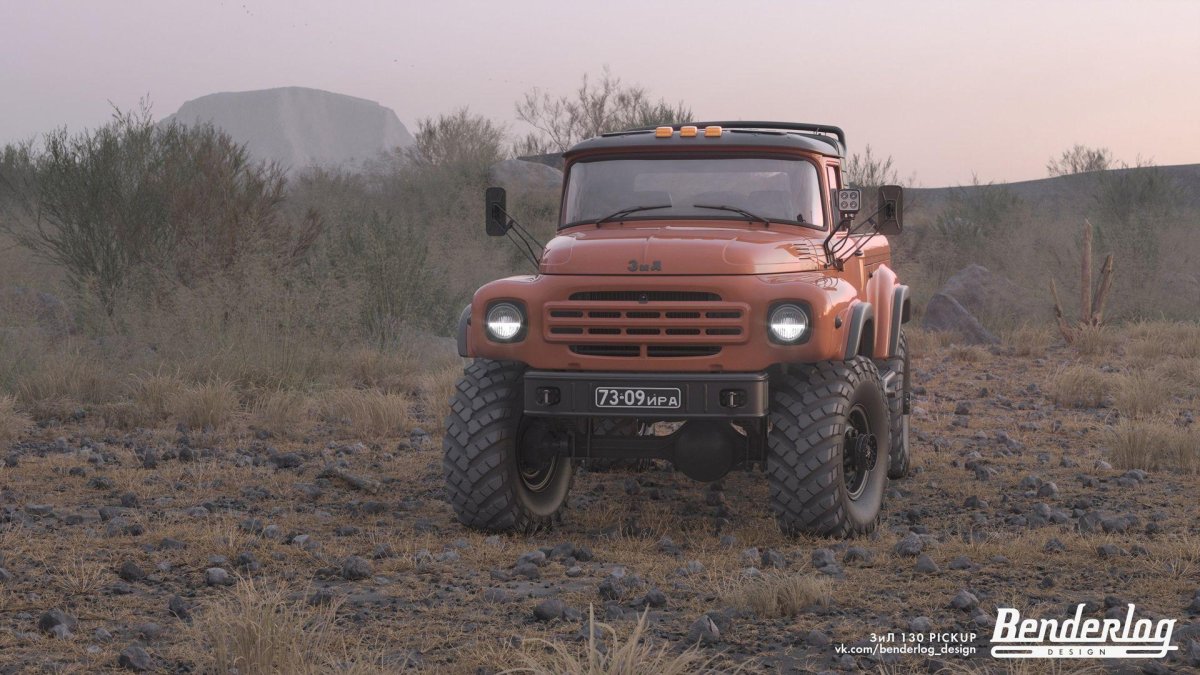 Пикап с кабиной от ЗИЛ-130 на шасси