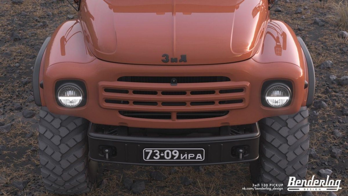 Пикап с кабиной от ЗИЛ-130 на шасси ГАЗ-66