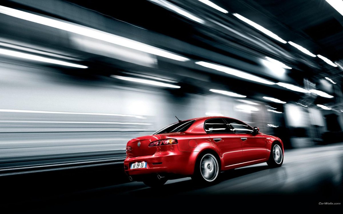 Машина в движении