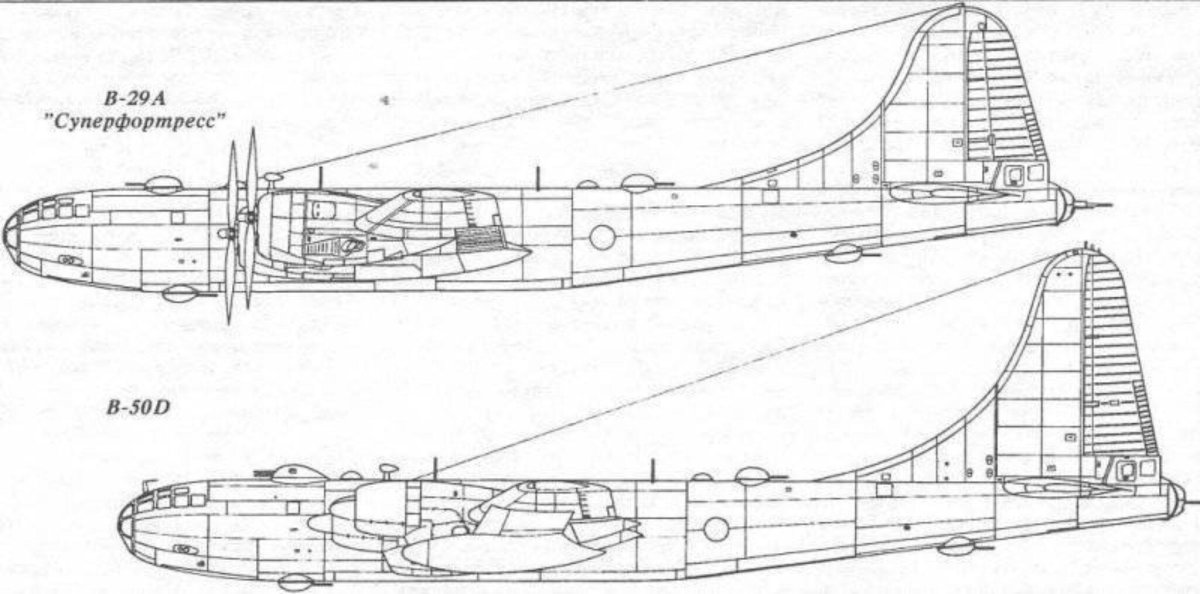 Boeing b-29 Superfortress чертежи
