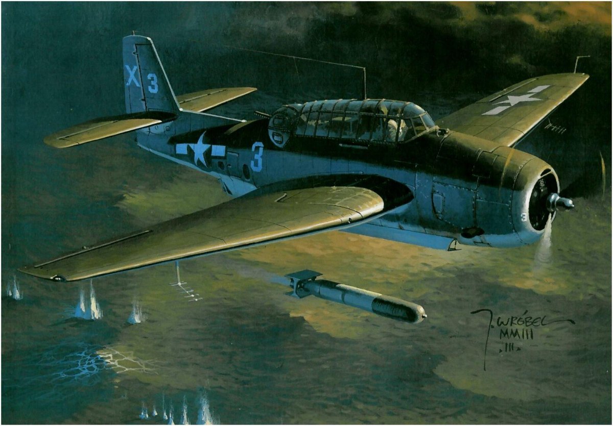 Американский торпедоносец TBF-1 Эвенджер