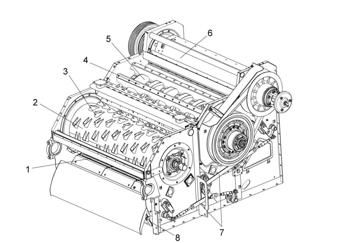 Барабан ускоритель комбайн КЗС-1218