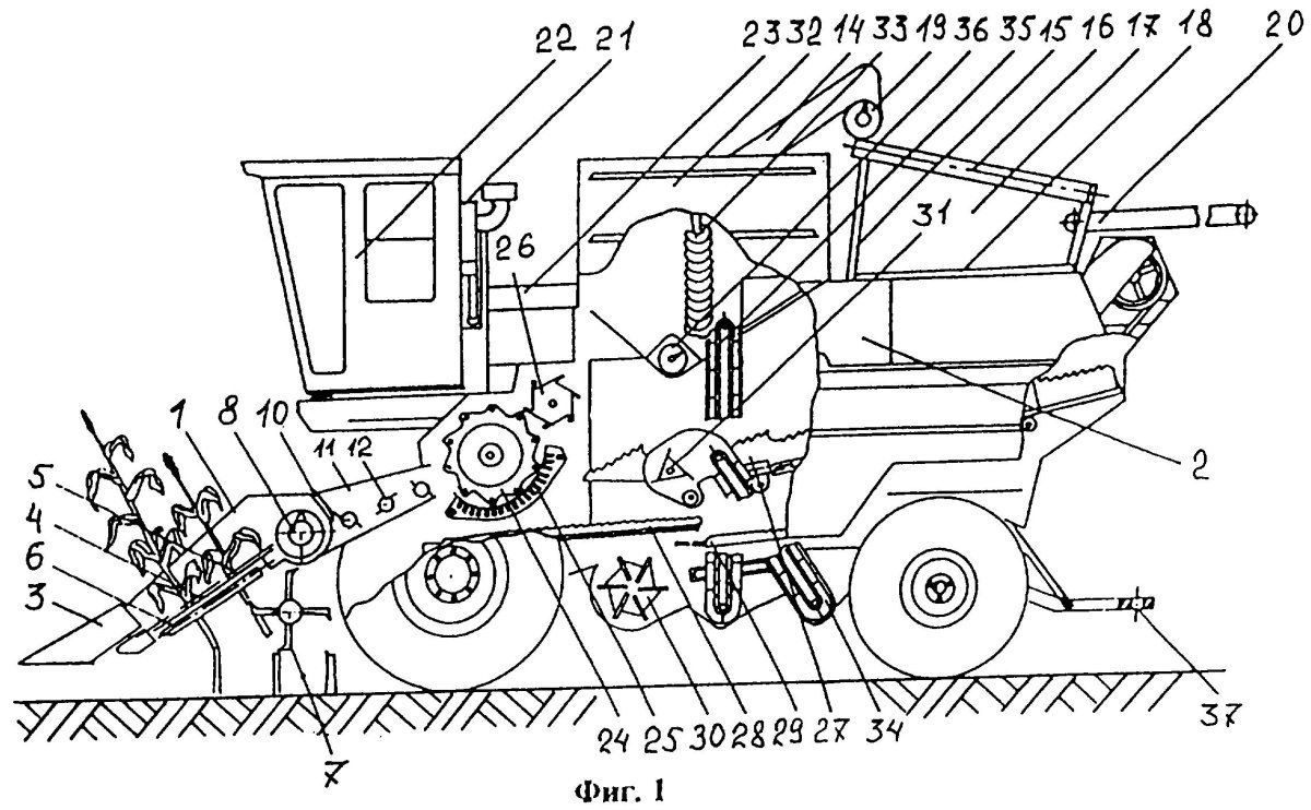 Зерноуборочный комбайн Дон 1500 схема