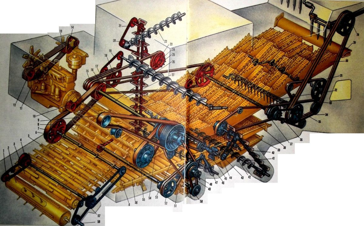 Грохот комбайна Енисей 1200