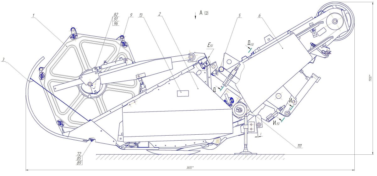 Жатка комбайна Енисей 1200
