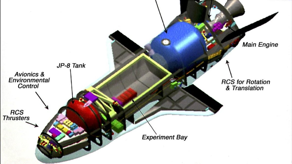 Орбитальный самолет x-37b Orbital Test vehicle-4,