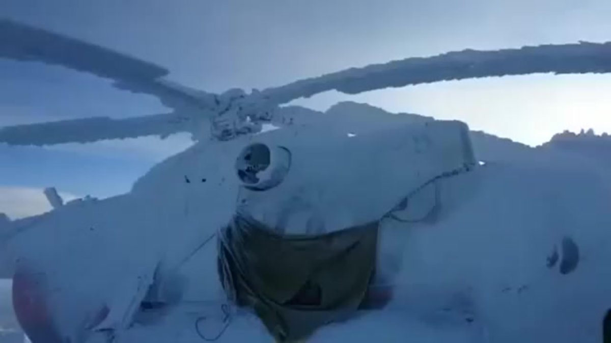Обледенение лопастей вертолета