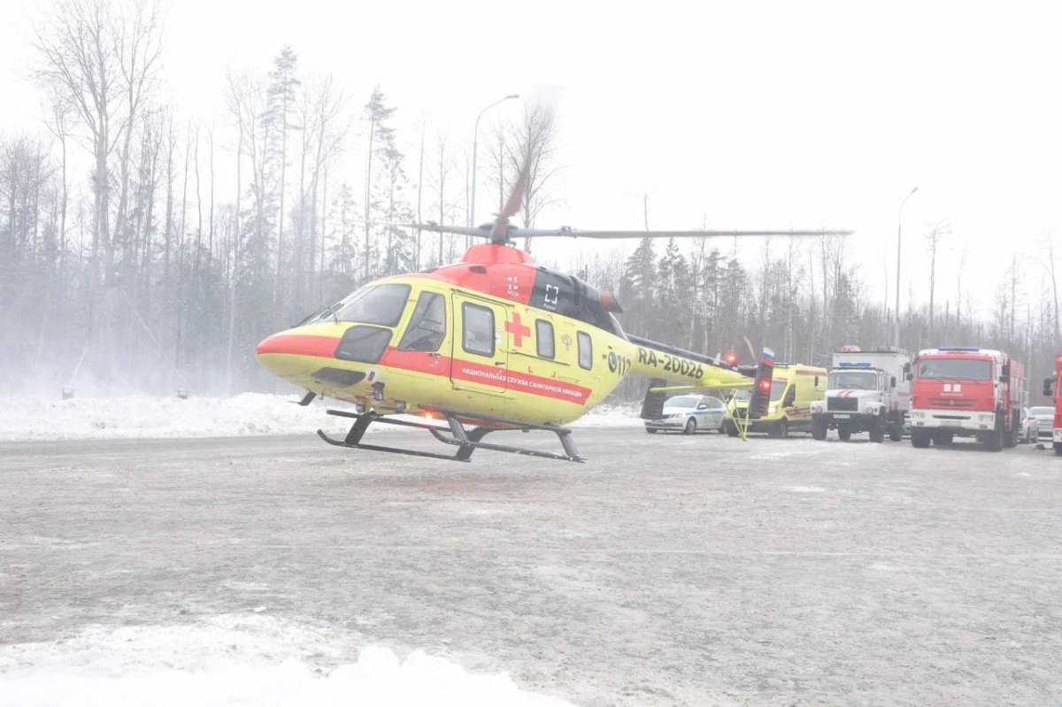 Вертолет прилетал в Кашин