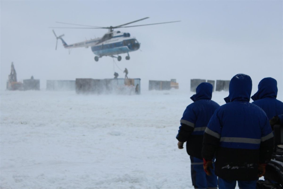 Ми 8 в Арктике