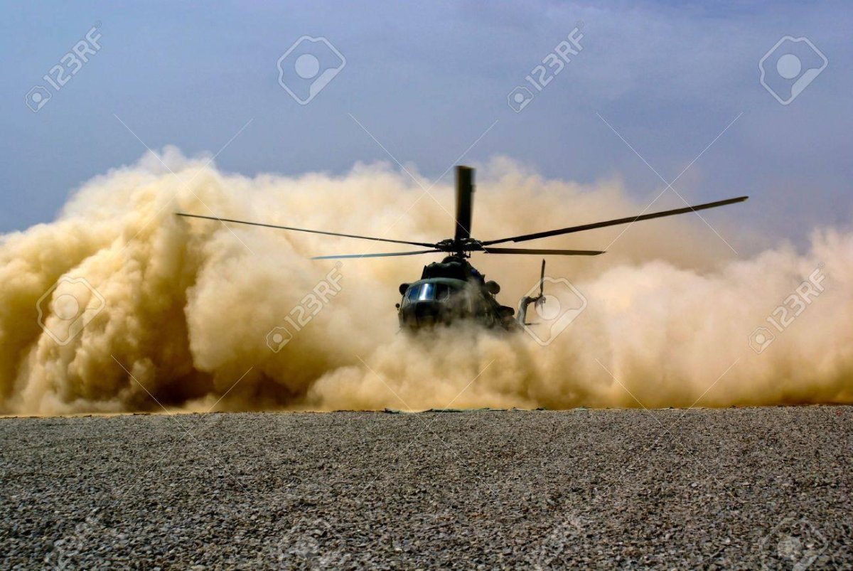 Взлет вертолета