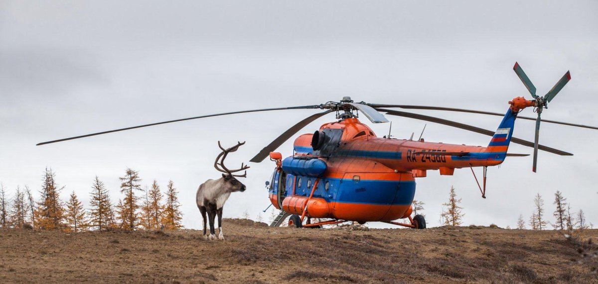Вертолёт ми-8 Таймыр