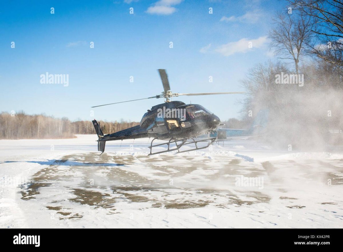 Вертолет зимой