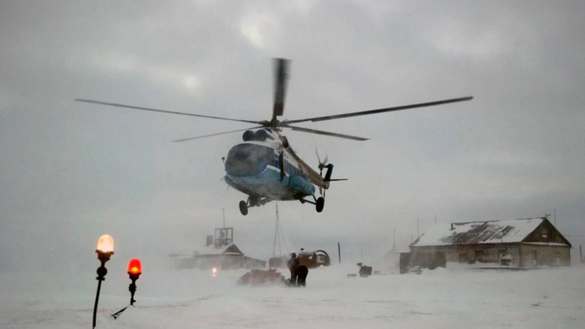 Ми 8 в Арктике