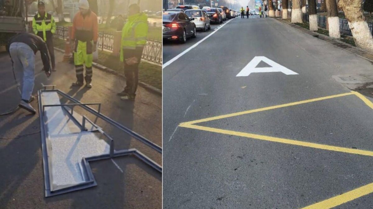 Выезд на автобусную полосу