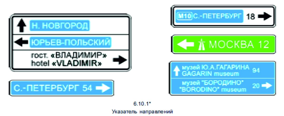 6.10.2 Указатель направления