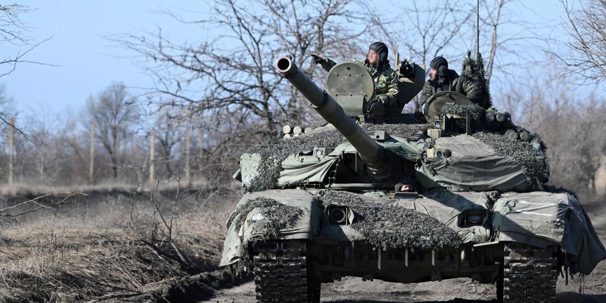 Подбитый т-90м