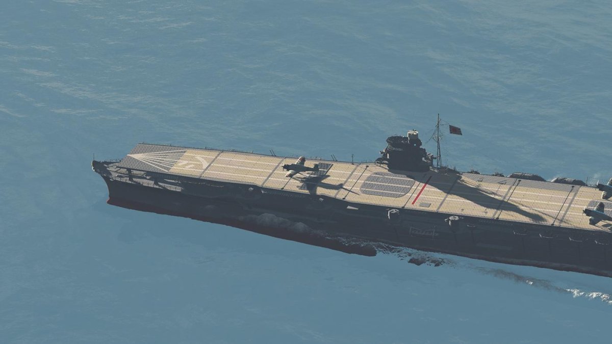 Живые люди на авианосце Секаку