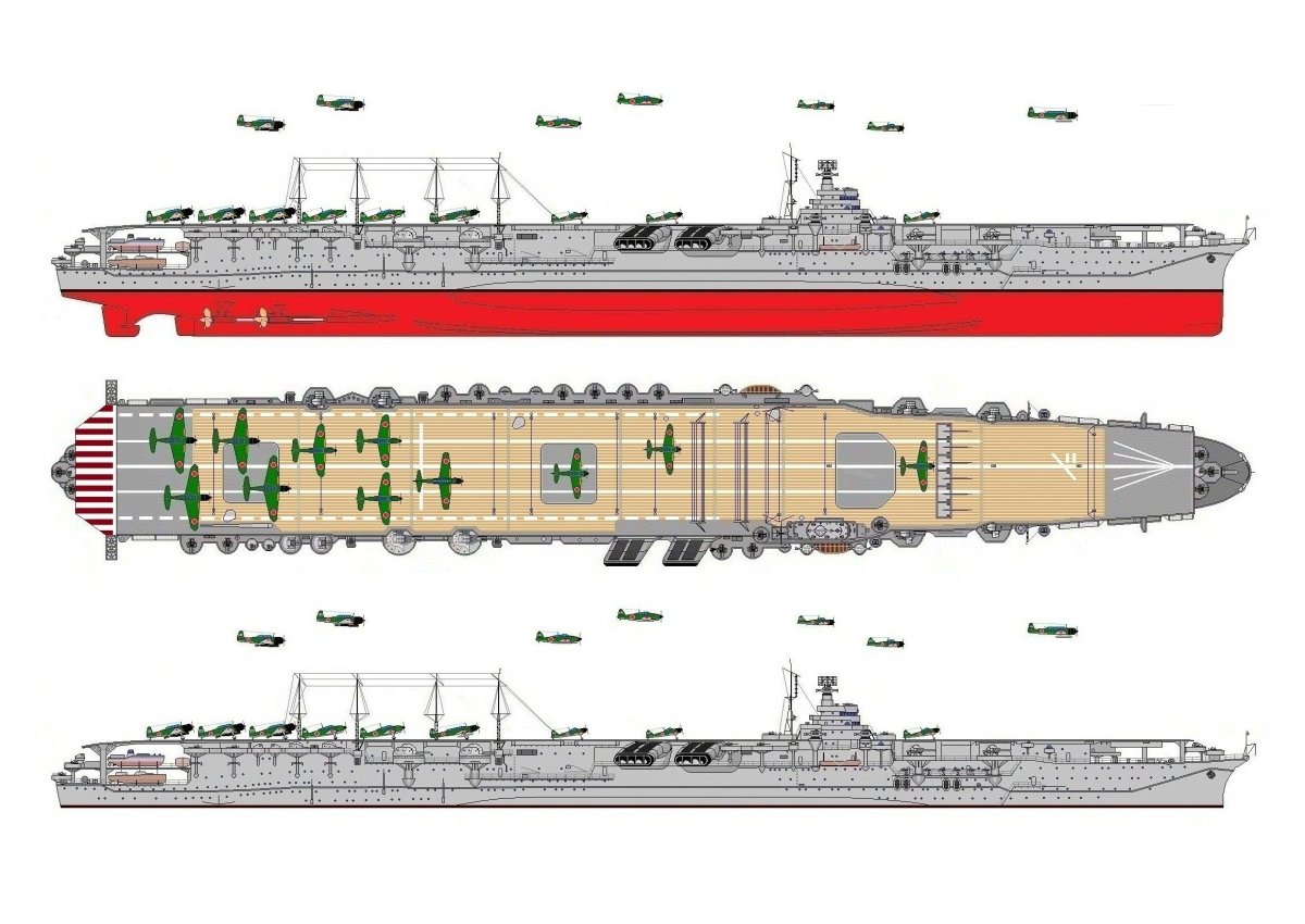 Японский авианосец Синано