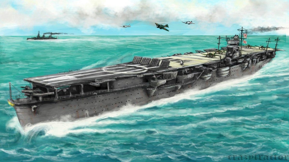 Японский авианосец Хирю