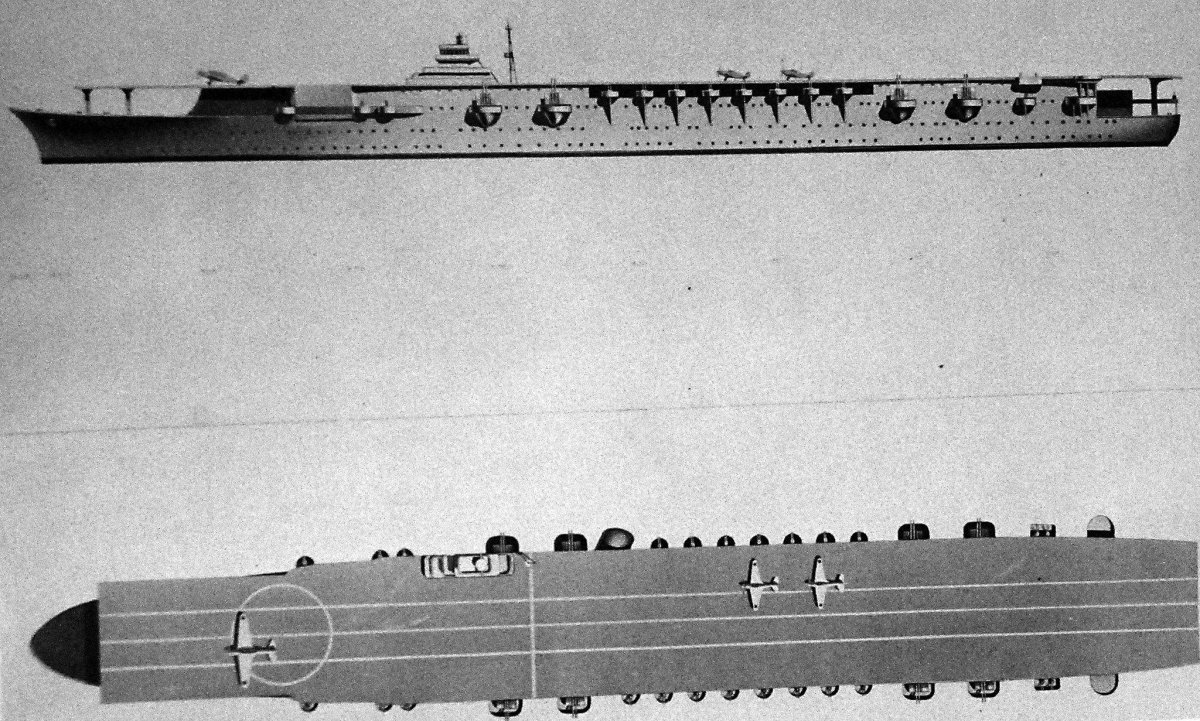 Авианосец Секаку на дне