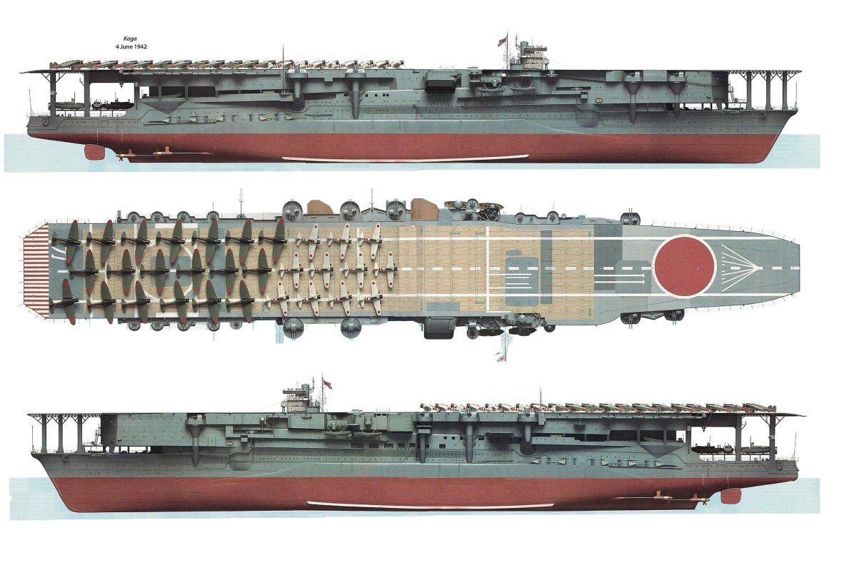 Японский авианосец Кага