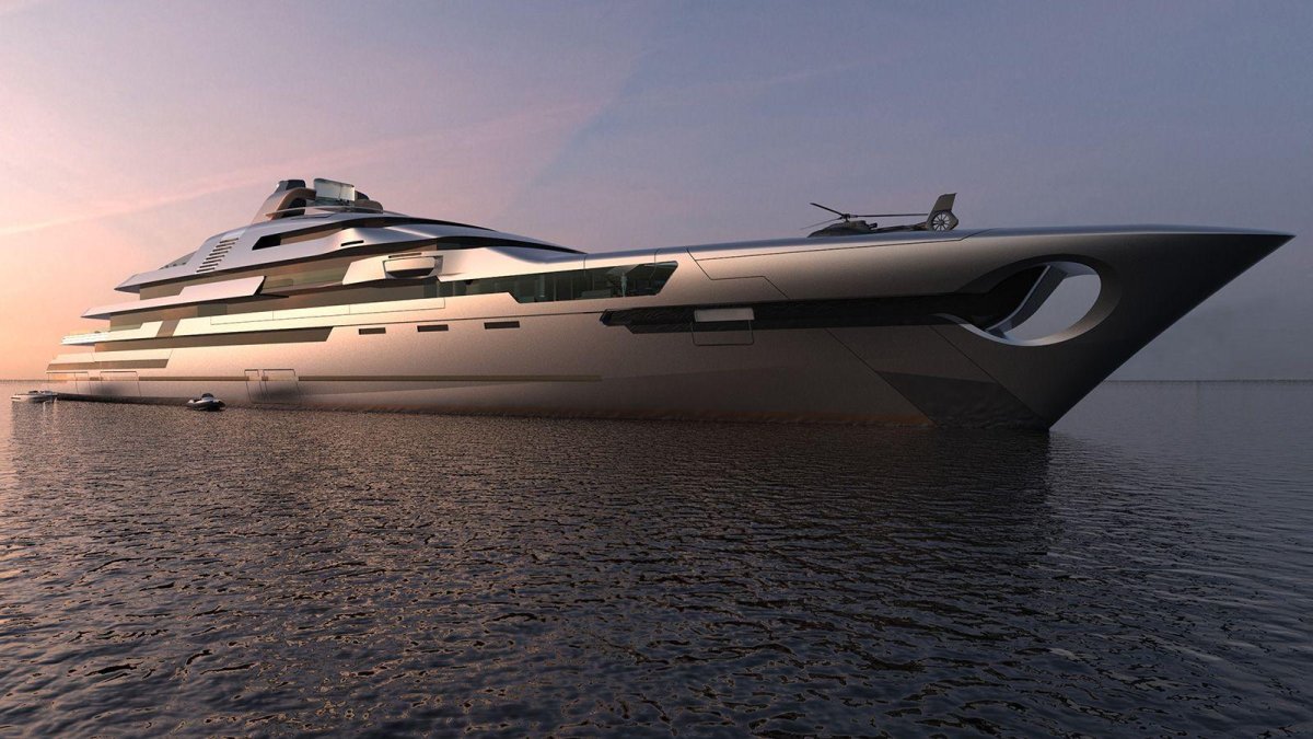 Концепт 120 метровой яхты Амара