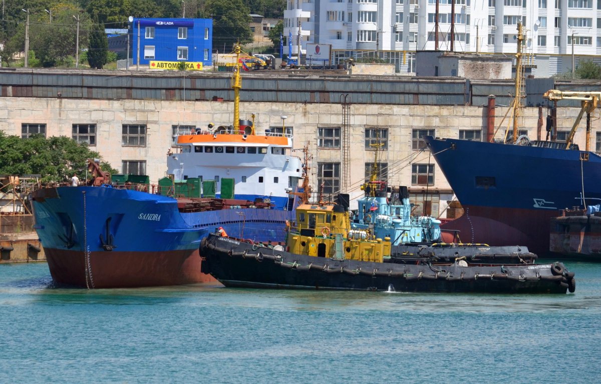 Морской портовый буксир-кантовщик