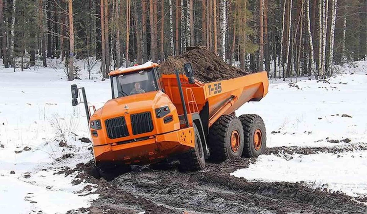 Сочлененный самосвал Тонар т-35