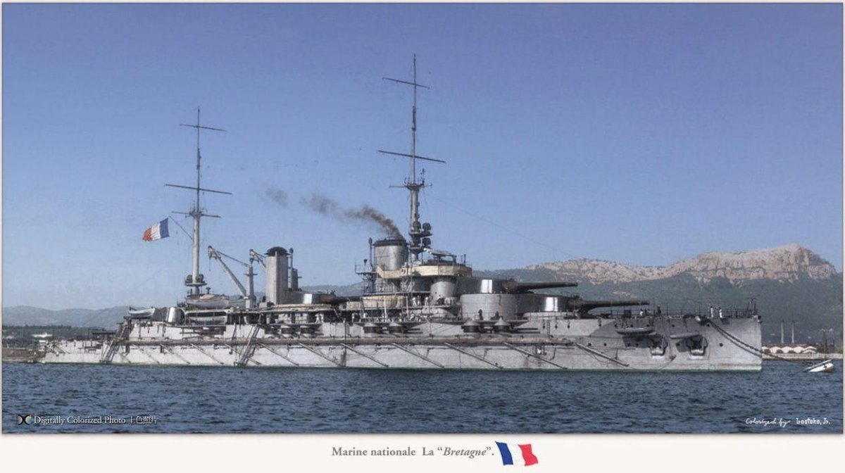 Французский линкор Бретань