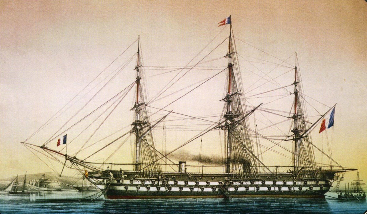 Наполеон 1850 паровой линейный корабль