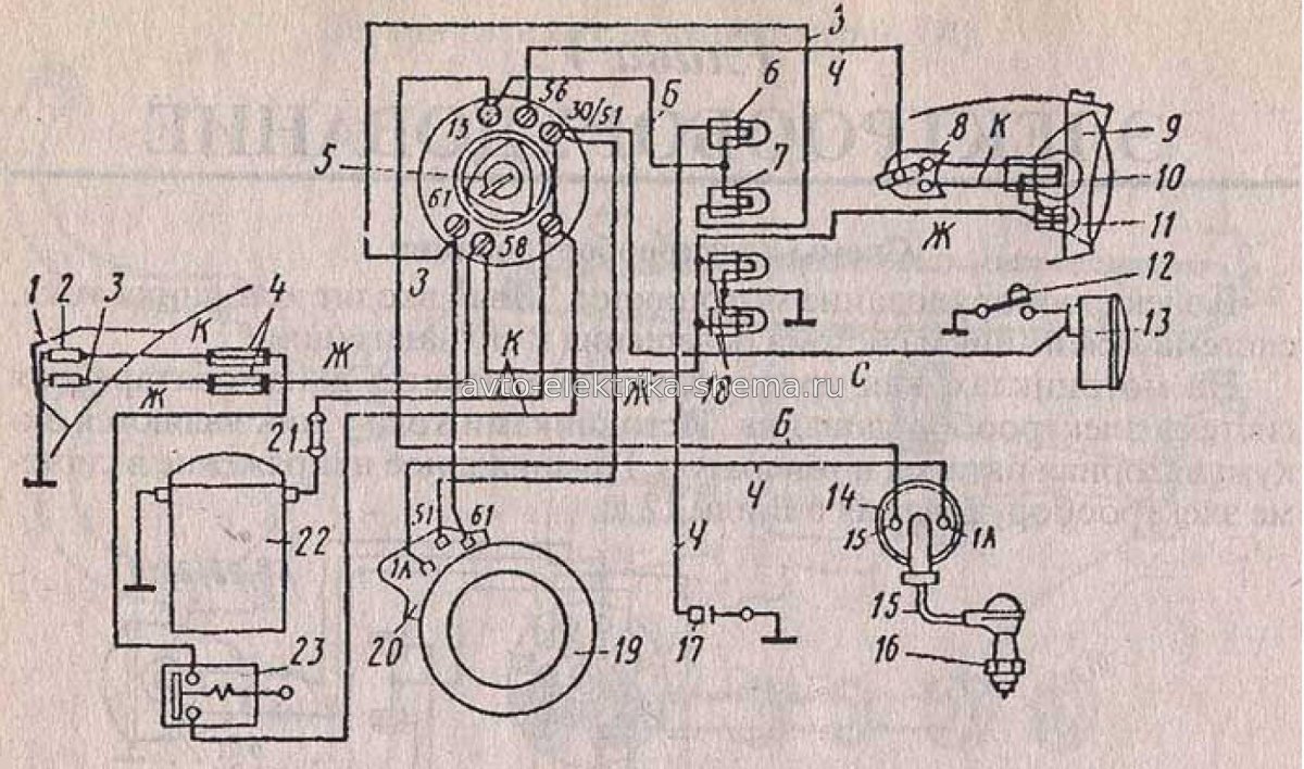 Электрооборудование мотоцикла Ява 350 360