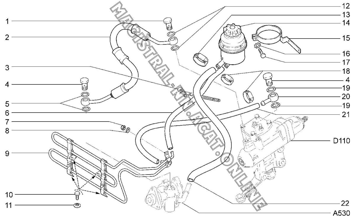 Система ГУР ВАЗ 2123
