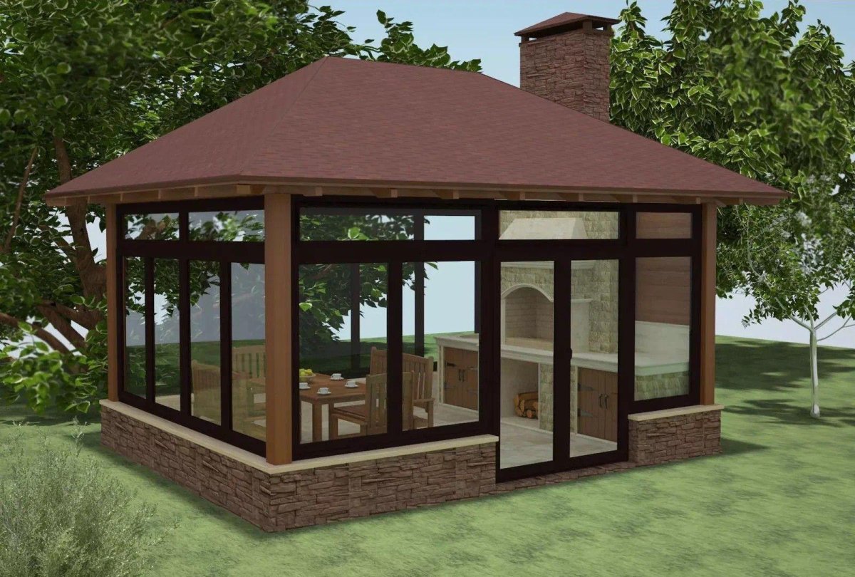 Терем беседки застекленные