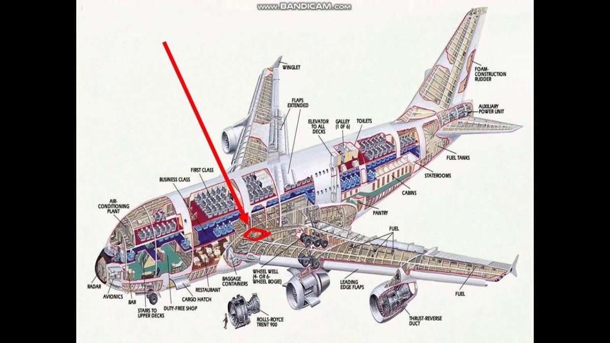 Схема самолета Airbus a380