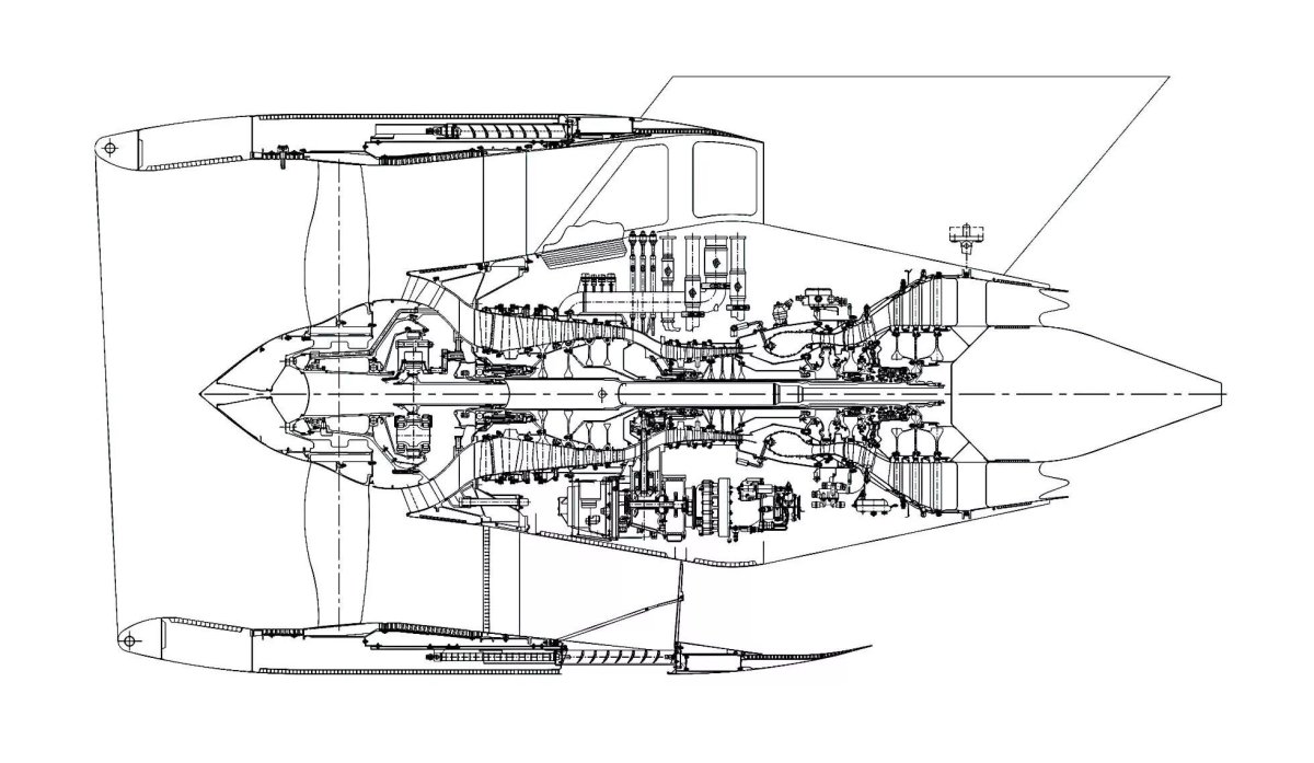 Схема авиадвигателя Пд-14