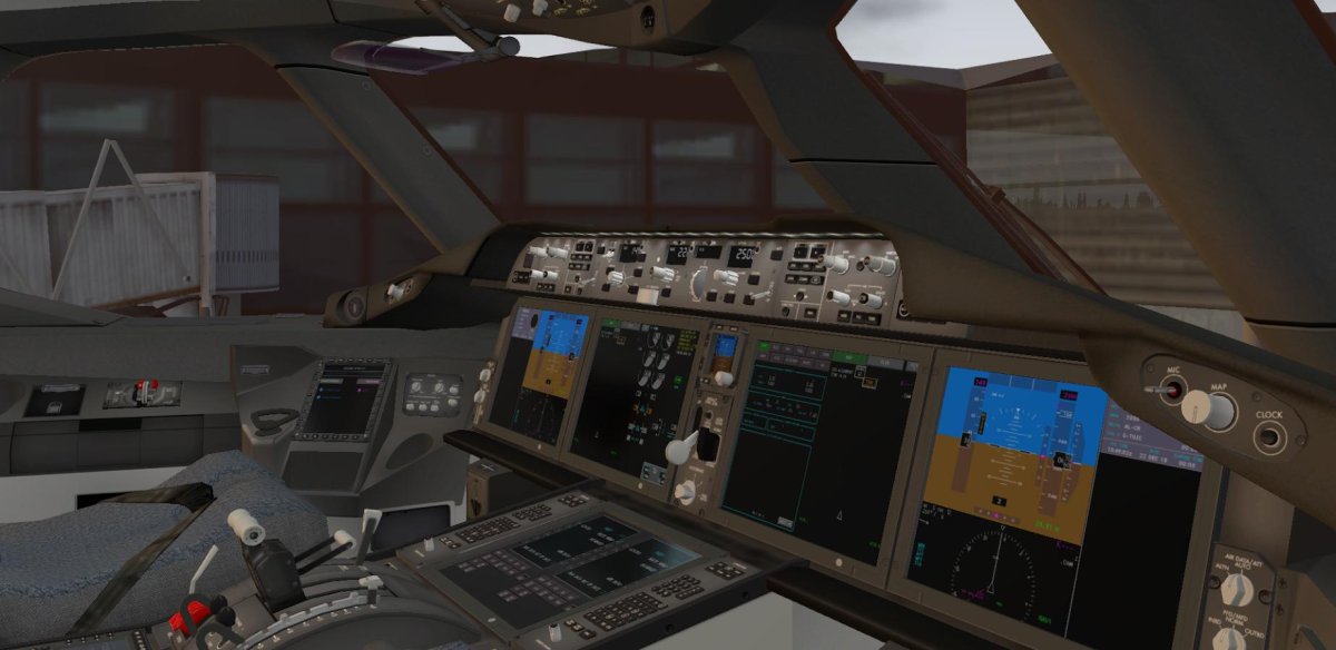 Ил 96 400 кабина пилота