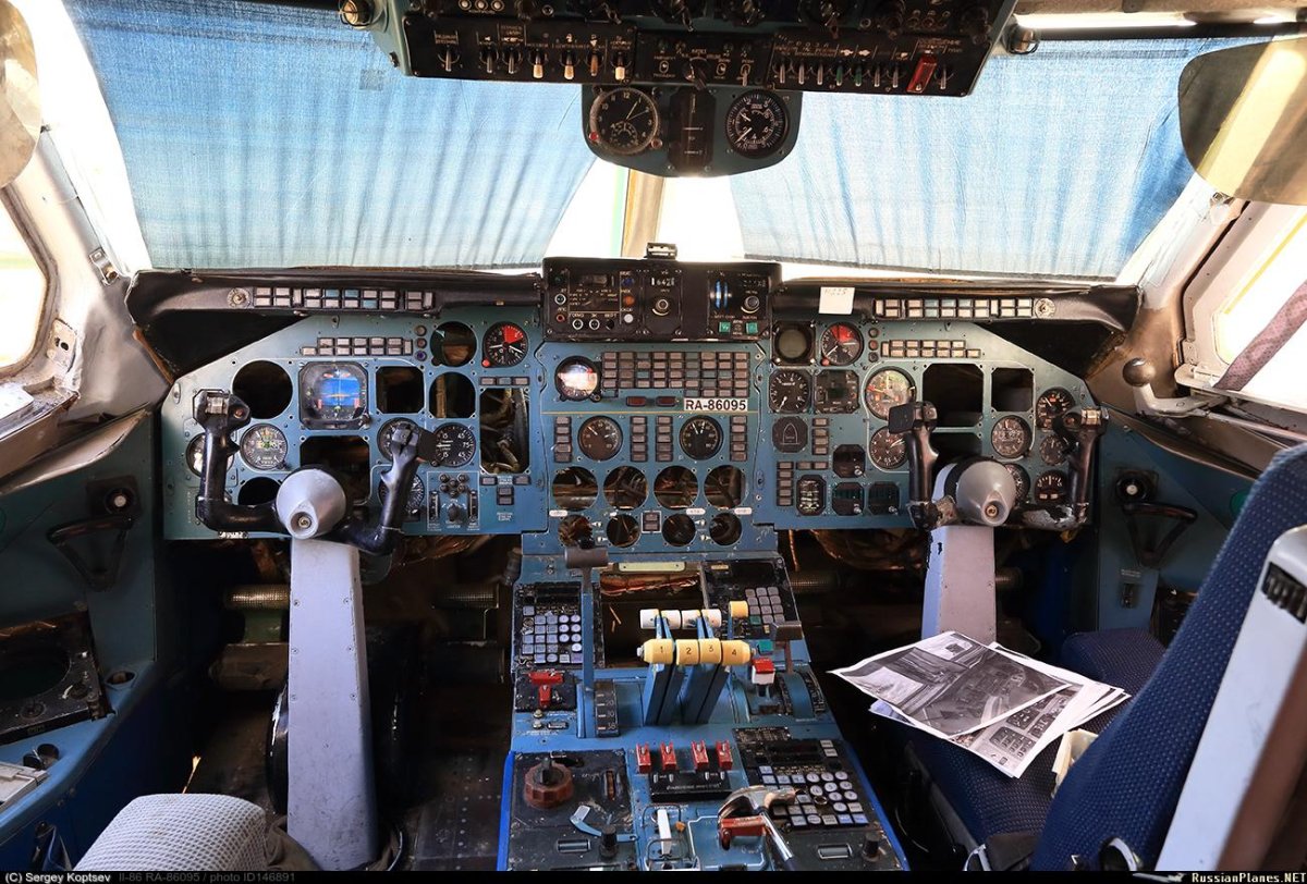 Ил-86 кабина