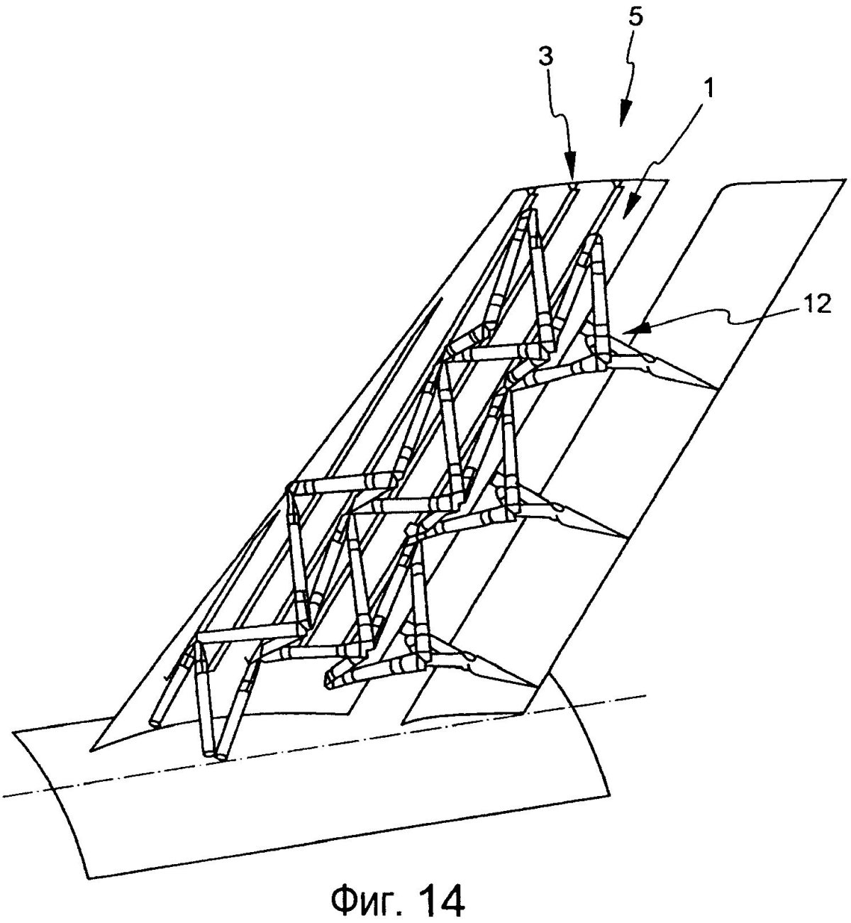 Каркас крыла самолета