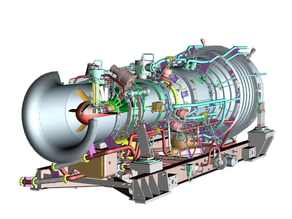 Газотурбинный двигатель ГТД-1000т