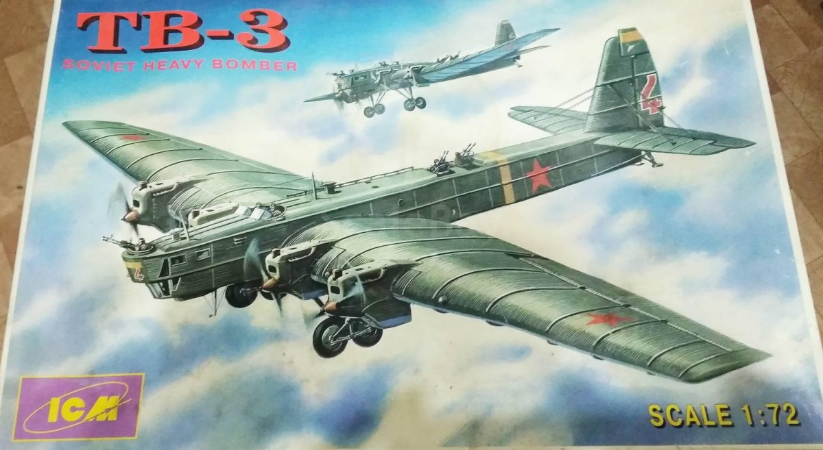 Сборная модель самолета ТБ 3