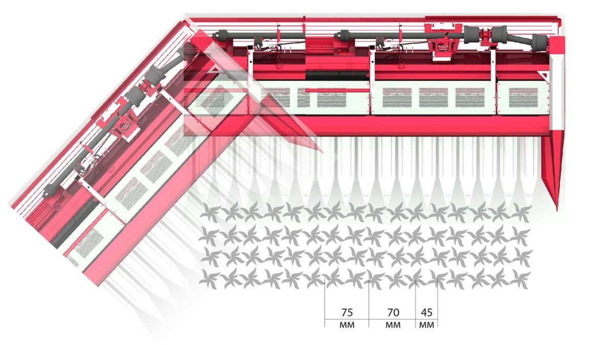 Жатка для уборки подсолнечника безрядковая "Sun Stream" RSM SS-780-13